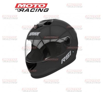 CASCO RS1 NEGRO BRILLANTE "S" 56cm (HAWK)